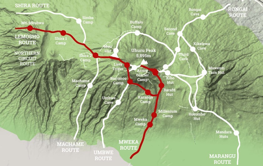 lemosho-route overview