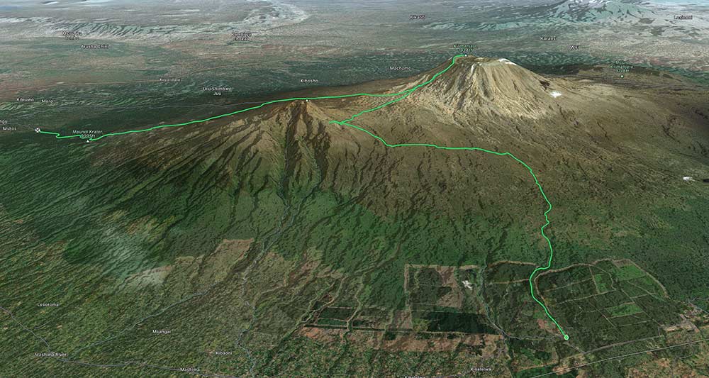 rongai-route overview