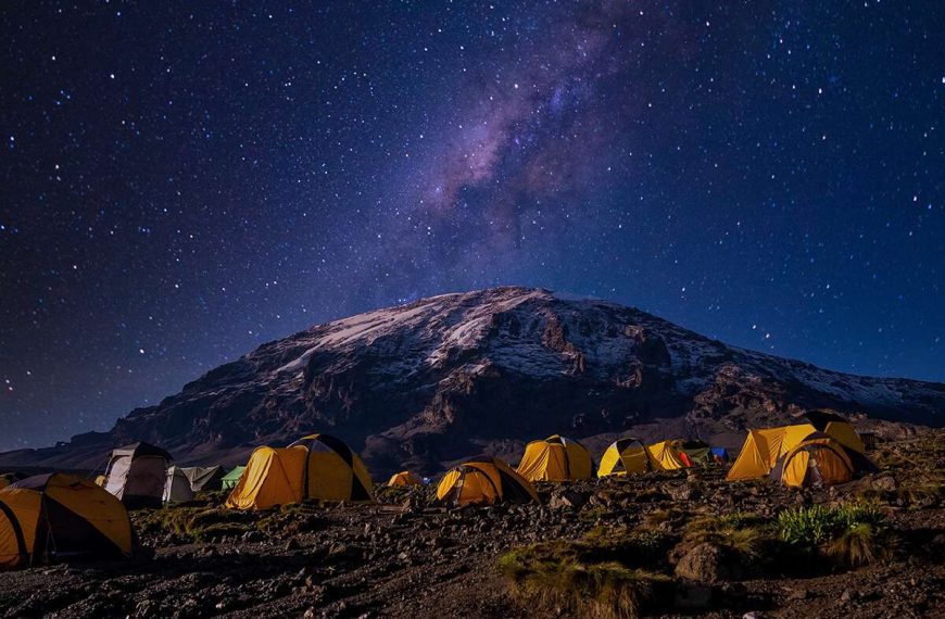 Lemosho Route vs Machame Route | Best Kilimanjaro Route Comparison Guide 5 Tents at Kilimanjaro camp during trek