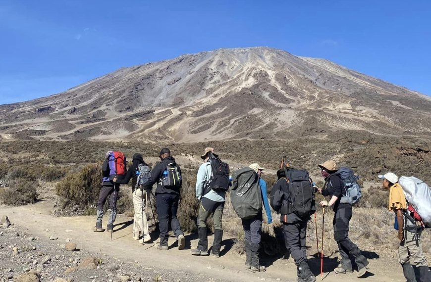 Busy Kilimanjaro camp